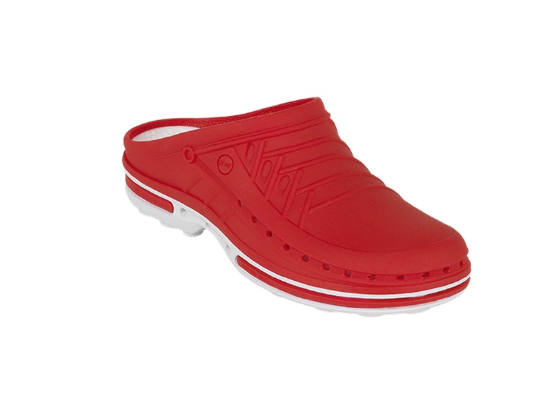 Operační pantofle WOCK CLOG 17 red