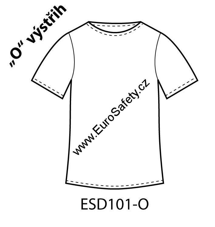 ESD triko krátké rukávy ESD101, královská modrá, M