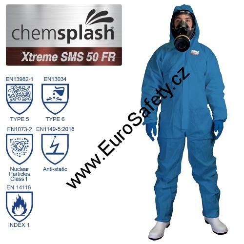 Kombinéza Xtreme SMS 50 Flame Retardant; modrá, XXL