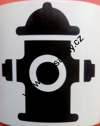 Samolepka hydrant 2 bílá