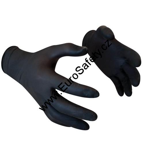 Rukavice jednorázové Chemsplash Powder Free Nitrile černé; L