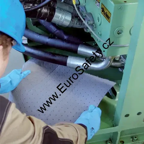 Univerzální sorpční koberec, silný, SUPERPREMIUM, 40 cm × 53 m, 3× perforovaný
